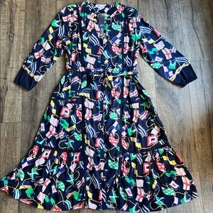 Crown & Ivy Nautical Long Sleeved Dress